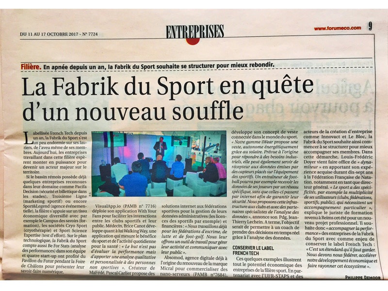 Nouveau souffle pour La Fabrik du Sport